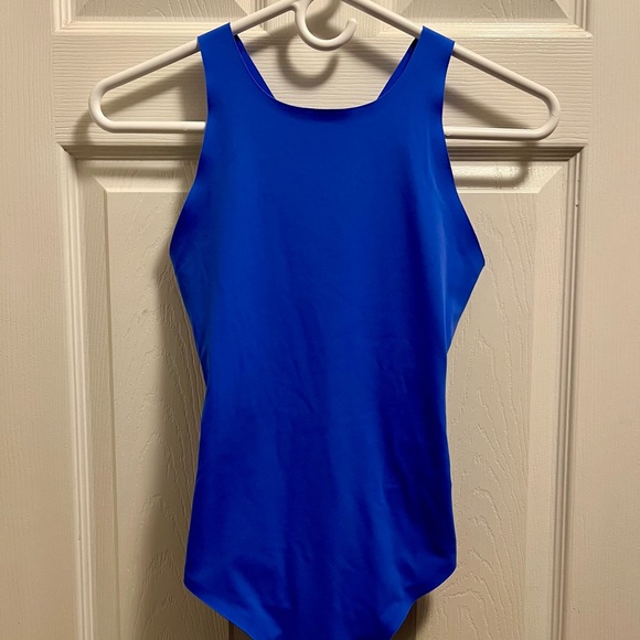 Smoothez by Aerie Blue bodysuit size S - Picture 2 of 5